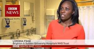 BBC regional news coverage of the BSUH NHS Trust wellbeing programme